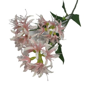 Bouquet de fleurs artificielles Lycoris Radiata en soie, lys araignée rouge, décoration pour la maison, accessoires de photographie en extérieur - Product Image 5