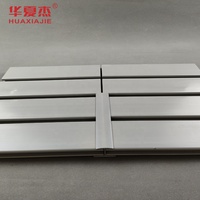Accessoires de panneaux muraux en PVC modernes en gros, imperméables et ignifuges, pour la décoration de garages et de magasins/supermarchés