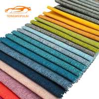 Kain Rajut 100% Poliester untuk Sofa, Gorden, Sarung Kursi - Sampel Gratis Tersedia, Tekstur Seperti Katun, Laminasi HDPE Sedang