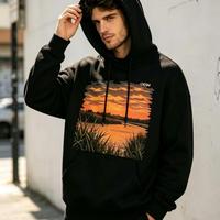 Hoodie vintage court personnalisé pour homme, motif graphique, taille XL, fabriqué avec impression DTF.
