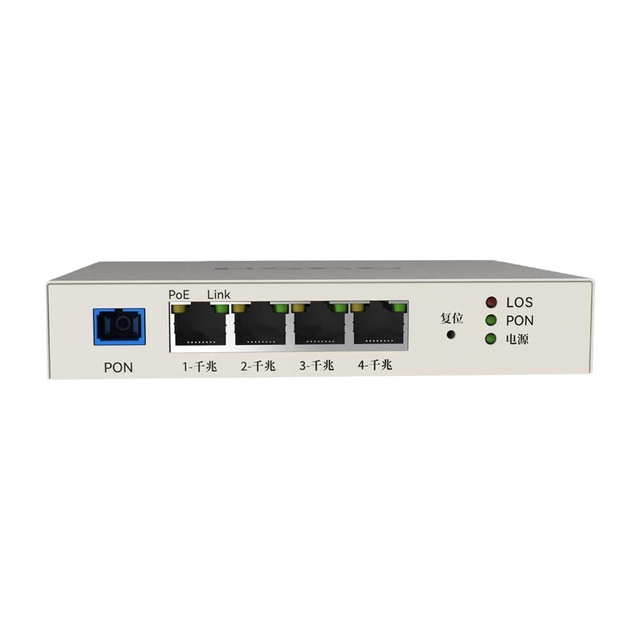 HSGQ-843 Optic Fiber Network FTTH FTTX Solutions 4*ge Port ONU Industrial POE ONU GPON/EPON ONT ONU