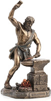 Statue en bronze du dieu grec du feu et de la forge