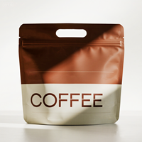 Sac d'emballage de café de qualité alimentaire imprimé personnalisé Pochette debout avec zip-lock refermable pour les sacs de mylar de poudre de café en grains de café