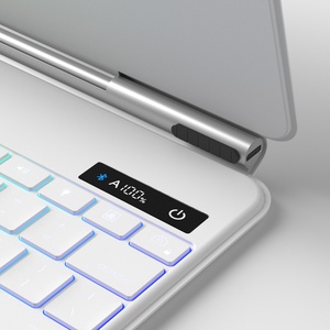 Teclado Mágico para <span class=keywords><strong>iPad</strong></span> <span class=keywords><strong>Pro</strong></span> de <span class=keywords><strong>12.9</strong></span> Pulgadas (3.ª y 2.ª Generación), <span class=keywords><strong>Pro</strong></span> <span class=keywords><strong>12.9</strong></span>" (5.ª Generación), Air (4.ª Generación), con Panel Táctil Magnético, Retroiluminado, Funda con Teclado Inteligente - Product Image 3