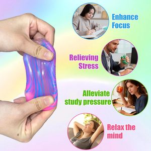 Jouet sensoriel anti-stress Cube Squishy Super Solide à presser, Boîte Mystère 5,6 cm en Matériau TPR pour Enfants et Adultes, Soulagement de l'Anxiété - Product Image 4