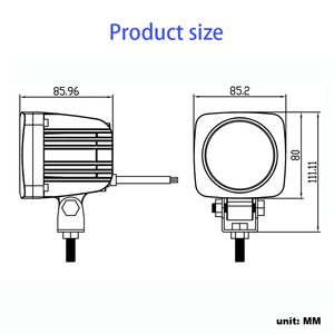 Green/<b>Red</b> Anticolision <b>LED</b> Blue Flash Beam Safety Spot <b>Light</b> - Product Image 6