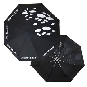 Paraguas Plegables de 3 Secciones con Logotipo Personalizado, Regalos Promocionales al por Mayor, Paraguas Compactos Económicos, Artículos Publicitarios con Marca Corporativa - Product Image 4