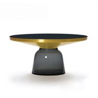 Tables basses rondes en bois de rose indien noir de style italien moderne de la marque MEIJIA