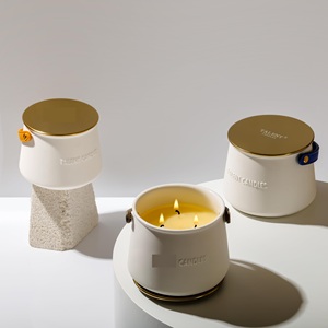 Customized Wholesale Matte White Ceramic Bowl Candle Container Eco-Friendly Low MOQ Home Decoration Large Unique Luxury <b>Empty</b> - Product Image 3