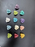 Perles de corail en bambou marin teintes à la main, 13x13mm, trou : environ 1mm, longueur : environ 38cm, environ 23 pièces/brin, 1937139