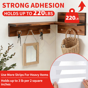 Ruban adhésif en PVC invisible, pas besoin de percer pour les crochets, petits objets - Product Image 3