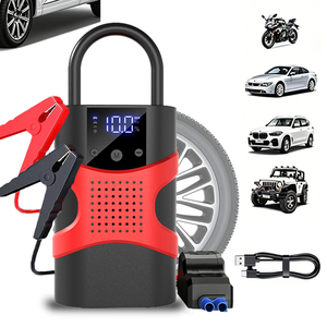 Démarreur d'urgence pour véhicule avec gonfleur d'air intégré, bloc d'alimentation portable 8000 mAh, booster de batterie automobile, démarreur de voiture - Product Image 1
