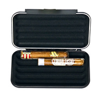Étui de voyage pour cigares, capacité de 5 cigares, hermétique, résistant à l'humidité, ABS givré, design minimaliste moderne, boîte de soin pour cigares, pour hommes