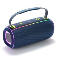 Haut-parleur portable haute puissance avec subwoofer, enceinte stéréo TWS multifonctionnelle, double diaphragme, éclairage RGB, entrée USB/AUX pour