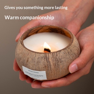 Vela Aromática Semielaborada en Caja <span class=keywords><strong>de</strong></span> Regalo con Aroma a Poesía Fragante y Cáscara <span class=keywords><strong>de</strong></span> Coco Oculta, <span class=keywords><strong>de</strong></span> Alta Gama para Dormitorio - Product Image 5