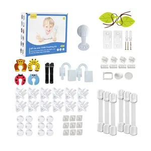 CPC Sybil's Baby Safety Set of 56pcs Eco-friendly All-in-one Multi Purpose Child Proofing Cabinet Magnetic Safe Lock Set