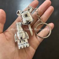 ISMAN - Venta al por Mayor de Envases de Brillo Labial para Niños de 2 ml, Mini Botella de Brillo Labial con Forma de Oso de Dibujos Animados, con Llavero y Logotipo Personalizado