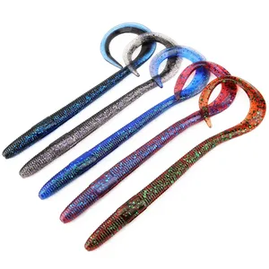Spinpoler pesca esca ricciolo coda morbida verme grande Swimbait 8 "10" PVC artificiale Wobblers Jerk nuoto <span class=keywords><strong>trota</strong></span> spigola placcaggio - Product Image 3