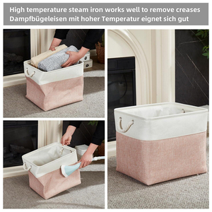 Modelos explosivos Armario portátil Ropa Cubo Cajas de cubo de almacenamiento para juguetes Cesta de almacenamiento plegable con muestra gratis - Product Image 4
