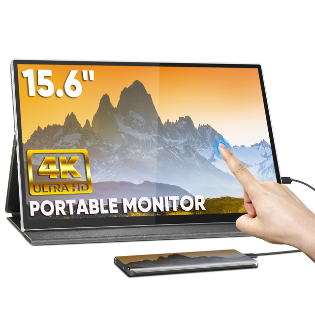 Wholesale 15-Inch Portable Ultra-Slim 4K HDR Touchscreen Monitor with 10-Point Touch USB-C HD Connection for Laptop
