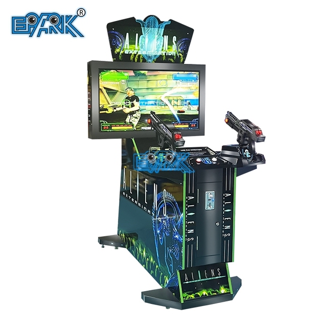 Coin Operated 42 Inch Lcd Aliens Shooting Simulator Arcade Game Machine