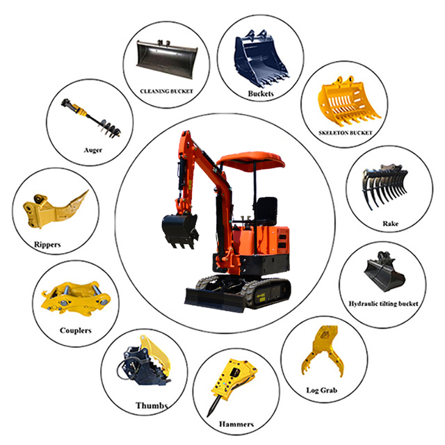 Chinoise 3 Tonnes Hydraulique Mini Pelle Excavatrice Barato Eskavator Compacte Mini Digger