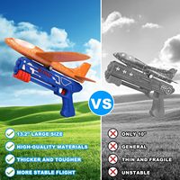 Lanceur d'avion volant, pistolet jouet, planeur en mousse LED, avion catapulte pour enfants, jouets volants pour sports de plein air