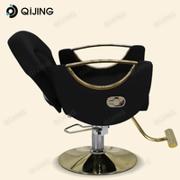 Chaise de barbier hydraulique de style vintage antique, robuste, pour salon de coiffure, meubles commerciaux inclinables sur mesure