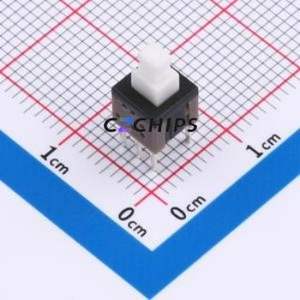 UK-G0701-WS Push Button Switch Through hole Component (THT) Switch No Lock Through Hole 100mA 30V - Product Image 1