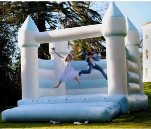 Château <span class=keywords><strong>gonflable</strong></span> commercial arc-en-ciel pastel pour location événementielle, avec piscine à balles, toboggan aquatique et structure <span class=keywords><strong>gonflable</strong></span> pour mariage en PVC - Product Image 6