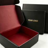 Anpassbare Bedruckte Versandbox für Schuhe und Socken mit Geprägtem Logo, Faltbare Papierverpackung mit Matter Laminierung für Pelzaufbewahrung