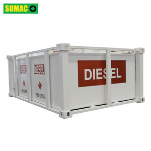 Di động 5000L container trên mặt đất đôi tường dầu nhiên liệu lưu trữ Cube Tank