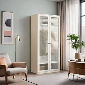 ตู้เสื้อผ้าเหล็กแบบเรียบง่ายทันสมัย ทนทาน ประหยัดพื้นที่ ความจุขนาดใหญ่ สำหรับห้องนอน บ้าน โรงแรม โรงพยาบาล โรงเรียน - Product Image 2