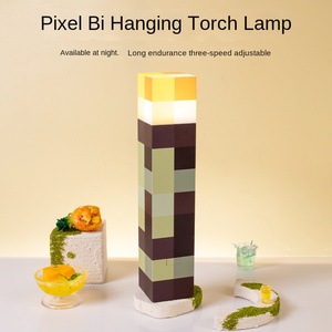 My World Pixel Torch Toy Glow Game Night Surrounding Wall Hanging Decoration Plastic Atmosphere Torch para derivados de animación - Product Image 1