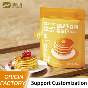 Poudre à crêpes Nihewan, fabrication maison, OEM ODM, faible teneur en sucre, faible teneur en glucides, compatible avec le régime cétogène, mélange moelleux, simple et rapide, sachet de 100 g - Product Image 3