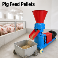 Machine à granulés d'aliments pour animaux de haute qualité, nouvelle, en acier inoxydable 9KLP, presse à granulés pour bétail, machine à granulés à matrice plate, équipement agricole, 300 kg/h