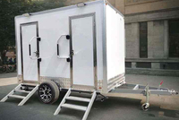 2025 Remorque de cabine de toilette de panneau isolant extrudé en Composite de fibre de verre portable de luxe pour une utilisation en extérieur