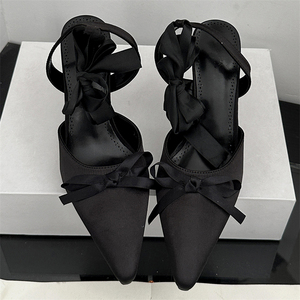 Sandalias de Tacón Alto Blancas para Novia Romántica Francesa, Nuevas Sandalias de Primavera con Estilo - Product Image 4