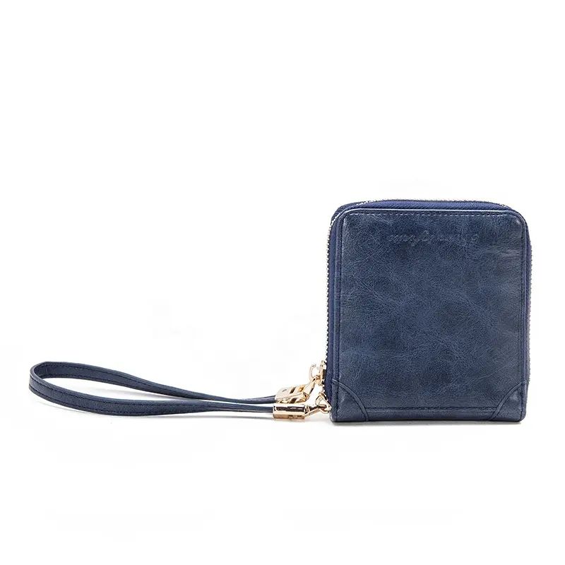 MIYIN cute square Pocket Wallet for Men Women PU Leather Zipper Slim Credit Card Holder wallet coin short clutch bag
