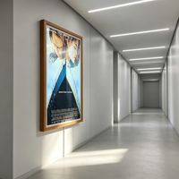 Écran LCD mural encadré de 19 à 85 pouces, signalisation numérique pour centre commercial, magasin, musée, bibliothèque, hall