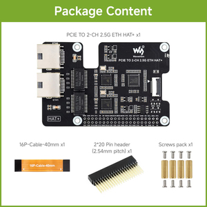Adaptador Waveshare PCIe a 2.5G ETH de 2 Canales para Raspberry Pi 5, Compatible con Raspberry Pi OS / Ubuntu / OpenWrt, Doble RTL8125 K464 - Product Image 5