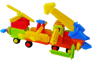 Juguetes de Construcción Educativos, Juego de 200 Piezas de Bloques de Construcción Creativos en Cubeta para Niños (3+ años) - Product Image 4
