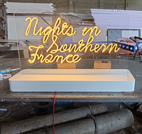 Letrero de Neón LED Personalizado, Luz Decorativa de Escritorio, Tablero de Mensajes Acrílico Personalizado, Luz Nocturna Cálida para Decoración del Hogar