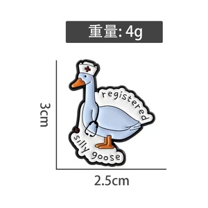 Broches en émail personnalisées en gros, motif Silly Goose Nurse, imprimées en UV, broche en métal, badge de revers, bijoux, cadeaux pour amis - Product Image 5