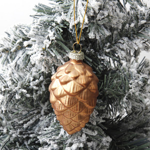 Lễ hội thủy tinh long lanh Pinecone mặt dây cho Cây giáng sinh & trung tâm mua sắm cửa sổ hiển thị thanh lịch giáng sinh bóng cây đồ trang trí - Product Image 4