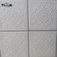 Blanco 2 pies. X 2 pies. Pegamento o caída en falso techo 3D diseño de azulejo de techo de Pvc