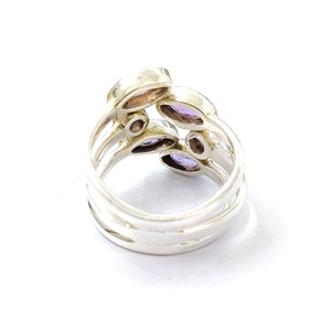 Anillo de Amatista, Plata de Ley 925, Anillo de Piedra Preciosa, Amatista, Colección Hecha a Mano, Anillos Finos, Joyería de Plata, Precio al por Mayor - Product Image 4