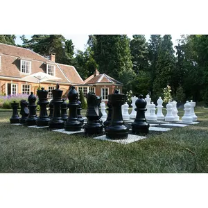 Giant Chess Set Outdoor Games for Family Lawn Games Large Chess Pieces   5x5ft Giant Chess Board