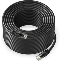 Kabel Ethernet UTP CAT6 CAT5E 4 Pasang 23/24 AWG Tembaga Murni Selubung PVC RJ45 Kabel Patch Jaringan untuk LAN