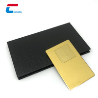 Cartes Intelligentes NFC Vierges Imprimables 215/216, Cartes de Visite NFC en Métal Noir Mat avec Impression Personnalisée et Emballage